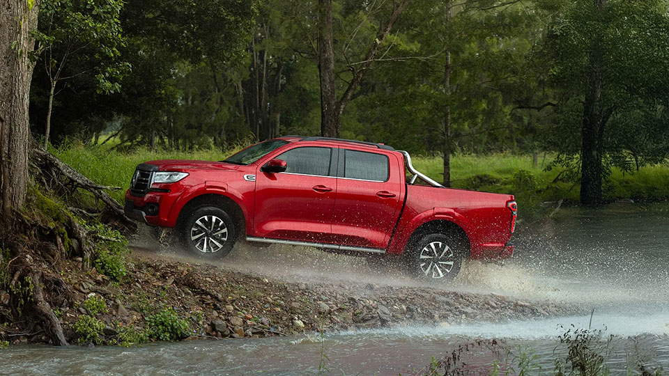 GMW POER300 Pickup climbing out a river