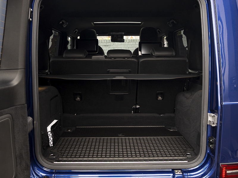 Inside a Mercedes-Benz G-Class boot