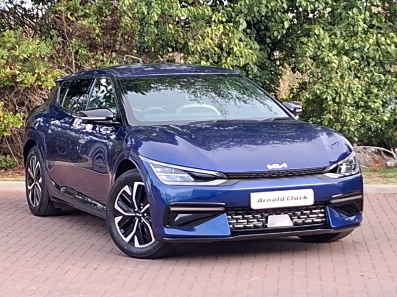 blue Kia EV6