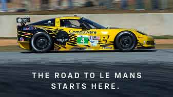 Racing Corvette at Le Mans