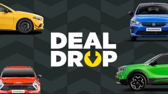 Deal Drop logo with colourful cars